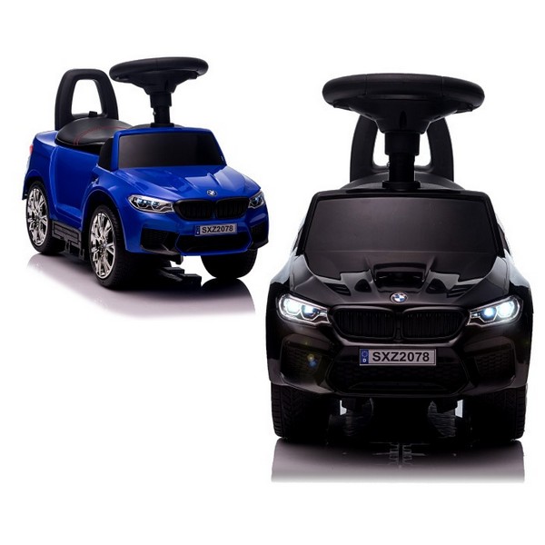 Продукт BMW M5 Licensed - Кола за избутване с родителски контрол 4 в 1 c меки гуми, Кожена седалка, 2022 година - 0 - BG Hlapeta